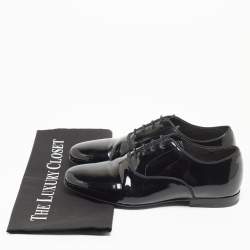 Lanvin Black Patent Leather Lace Up Oxford Size 35.5