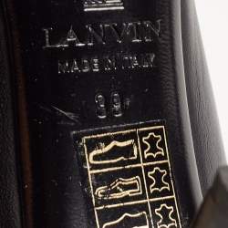 Pre Owned Lanvin Black Leather Pointed Toe Pumps Size 39