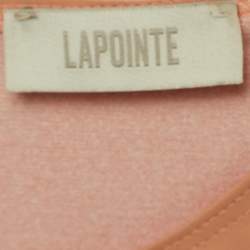Lapointe Pink Faux Leather Sleeveless Bodysuit S