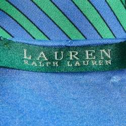 مملوكة مسبقًا Lauren Ralph Lauren Multicolor Printed Silk Scarf