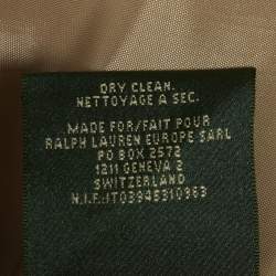 Pre Owned Lauren Ralph Lauren Beige Herringbone Linen Blazer XS