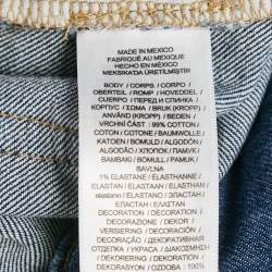 Pre Owned Lauren Ralph Lauren Blue Logo Embroidery Denim Jeans M Waist 33"