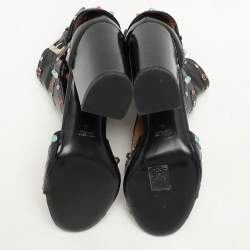Laurence Dacade Black Patent Leather Stappy Open Toe Sandals Size 40