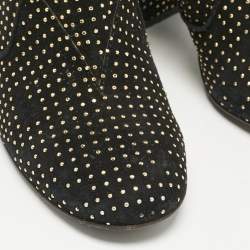 Laurence Dacade Black Suede Pete Studded Ankle Boots Size 39