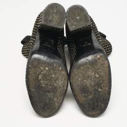 Laurence Dacade Black Suede Pete Studded Ankle Boots Size 39