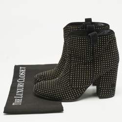 Laurence Dacade Black Suede Pete Studded Ankle Boots Size 39