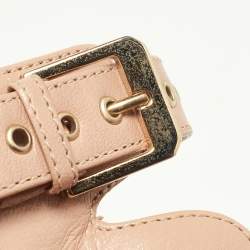 Laurence Dacade Beige Leather Stappy Open Toe Sandals Size 38.5