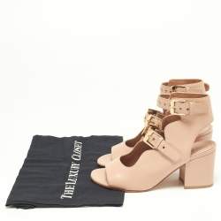 Laurence Dacade Beige Leather Stappy Open Toe Sandals Size 38.5