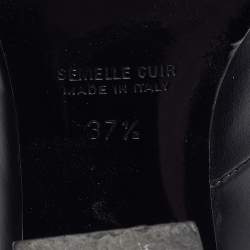 Laurence Dacade Black Leather Buckle Detail Ankle Booties Size 37.5