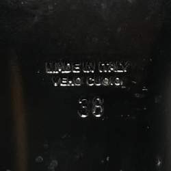 Pre Owned Laurence Dacade Black Leather Cowboy Knee Length Boots Size 38