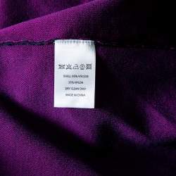 Pre Owned Layeur ColorBlock Knit High Neck Maxi Dress M
