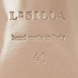 Le Silla Black Bella Satin Slingback Pumps Size 41
