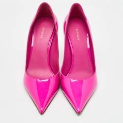 Le Silla Pink Patent Leather Pointed Toe Pumps Size 37