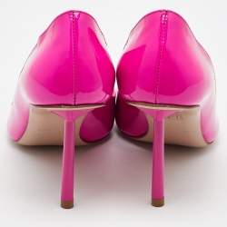 Le Silla Pink Patent Leather Pointed Toe Pumps Size 37