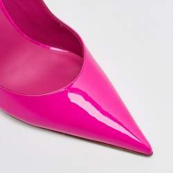 Le Silla Pink Patent Leather Pointed Toe Pumps Size 37