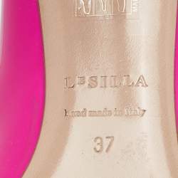 Le Silla Pink Patent Leather Pointed Toe Pumps Size 37