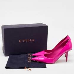 Le Silla Pink Patent Leather Pointed Toe Pumps Size 37