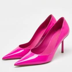 Le Silla Pink Patent Leather Pointed Toe Pumps Size 37