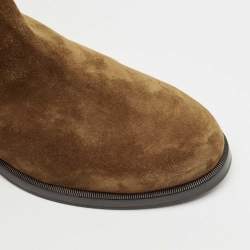 Le Silla Brown Suede Tassel Detail Knee Length Boots Size 40