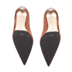 Pre Owned Le Silla Brown Suede Strap Embellished Detail Ankle Booties Size 40