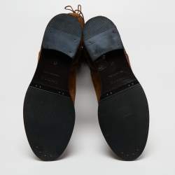 Pre Owned Le Silla Brown Suede Knee Length Boots Size 41