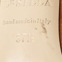 Le Silla Brown Suede Ankle Length Boots Size 37.5