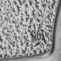 Pre Owned Le Silla Black Crystals and Leather Wedge Sneakers Size 36