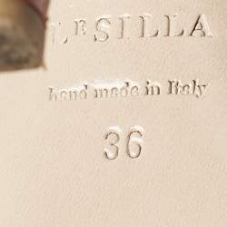 Pre Owned Le Silla Red Patent Leather Lola Platform Sandals Size 36