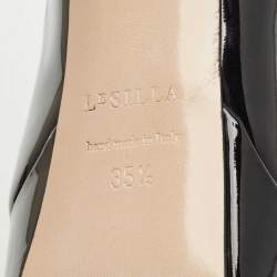 Pre Owned Le Silla Black Patent Leather Uma Platform Pumps Size 35.5