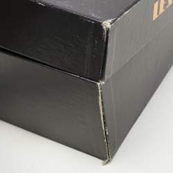 Pre Owned Le Silla Metallic Suede Ankle Strap Sandals Size 38.5