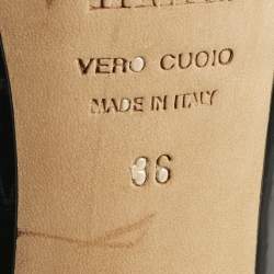 Pre Owned Le Silla Black Patent Leather Gabry Platform Pumps Size 36