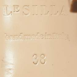 Pre Owned Le Silla Red Leather and Suede Minerva Strappy Sandals Size 38