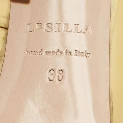 مملوكة مسبقًا Le Silla Eva Size 38 Gold Leather Ankle Length Boots