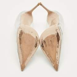 مملوكة مسبقًا حذاء كعب عالي لي سيلا سويد بيج بمقدمة مدببة مقاس 41