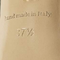 Pre Owned Le Silla Eva Size 37.5 Black Patent Leather Pointed Toe Pumps