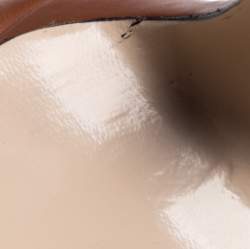 Pre Owned Le Silla Brown Suede Strap Embellished Ankle Booties Size 37.5