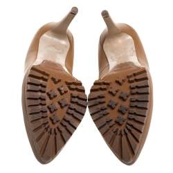Pre Owned Le Silla Beige Leather Pumps Size 36