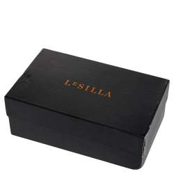 Pre Owned Le Silla Black/Clear PVC And Patent Leather Nicole Crystal Embellished Stiletto Pumps Size 38