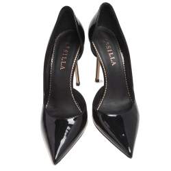 Pre Owned Le Silla Black Patent Leather Eva Pumps Size 37