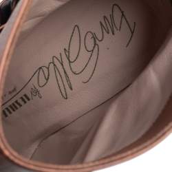 Pre Owned Le Silla Brown Leather Buckle Detail Ankle Boots Size 38