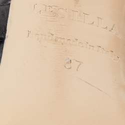 Pre Owned Le Silla Black Leather Ankle Strap Sandals Size 37