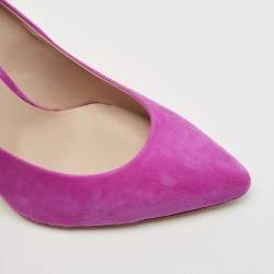 Le Silla Pink Suede Pointed Toe Pumps Size 39.5