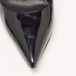 Le Silla Black Patent Leather Pointed Toe Pumps Size 39.5