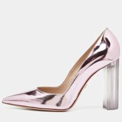 Le Silla Rose Pink Mirror Leather Fergie Iris Pumps Sizes 37.5