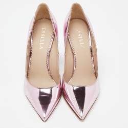 Le Silla Rose Pink Mirror Leather Fergie Iris Pumps Sizes 37.5