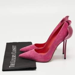 Pre Owned Le Silla Pink Suede Petalo Pumps Size 37.5