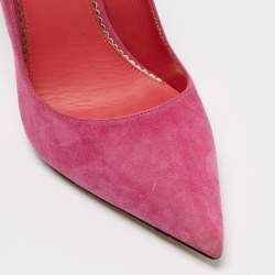 Pre Owned Le Silla Pink Suede Petalo Pumps Size 37.5