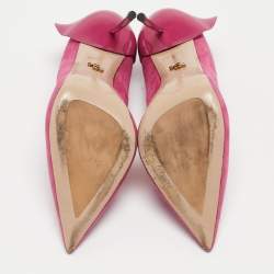 Pre Owned Le Silla Pink Suede Petalo Pumps Size 37.5