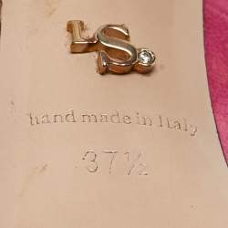 Pre Owned Le Silla Pink Suede Petalo Pumps Size 37.5