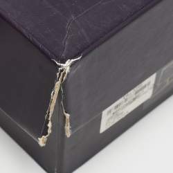 Le Silla Black Suede Concealed Fringed Wedge Boots Size 37